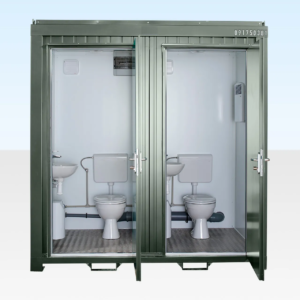 MW Containers 1+1 Double Mains Toilet 8Ft x 5Ft | Mains Connected