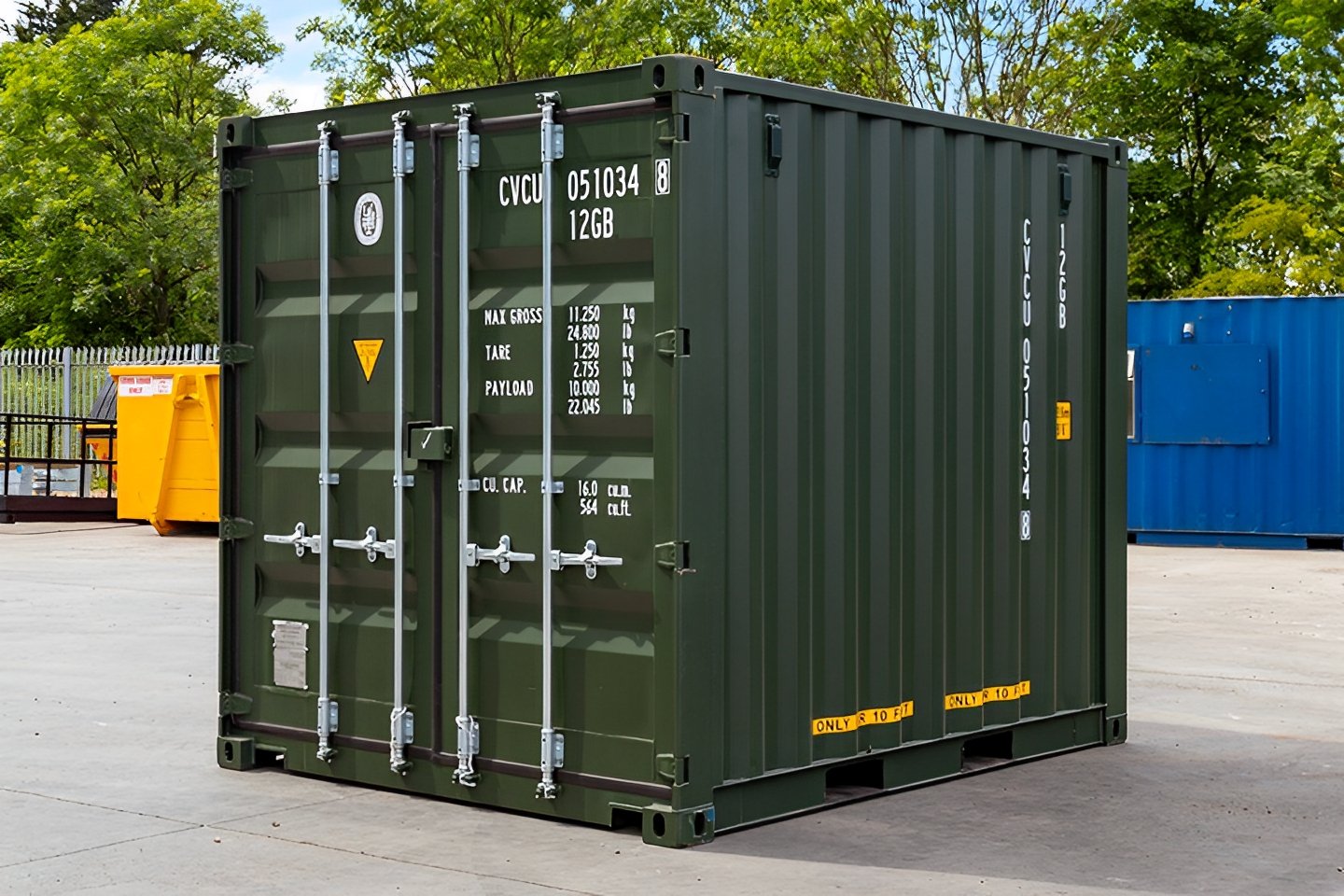 MW Containers 10ft Shipping Container – Blue | One Trip