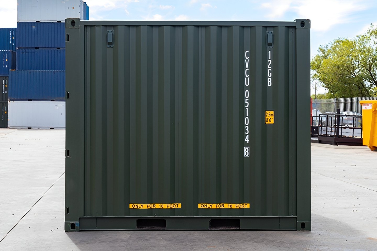 MW Containers 10ft Shipping Container – Blue | One Trip - Image 3