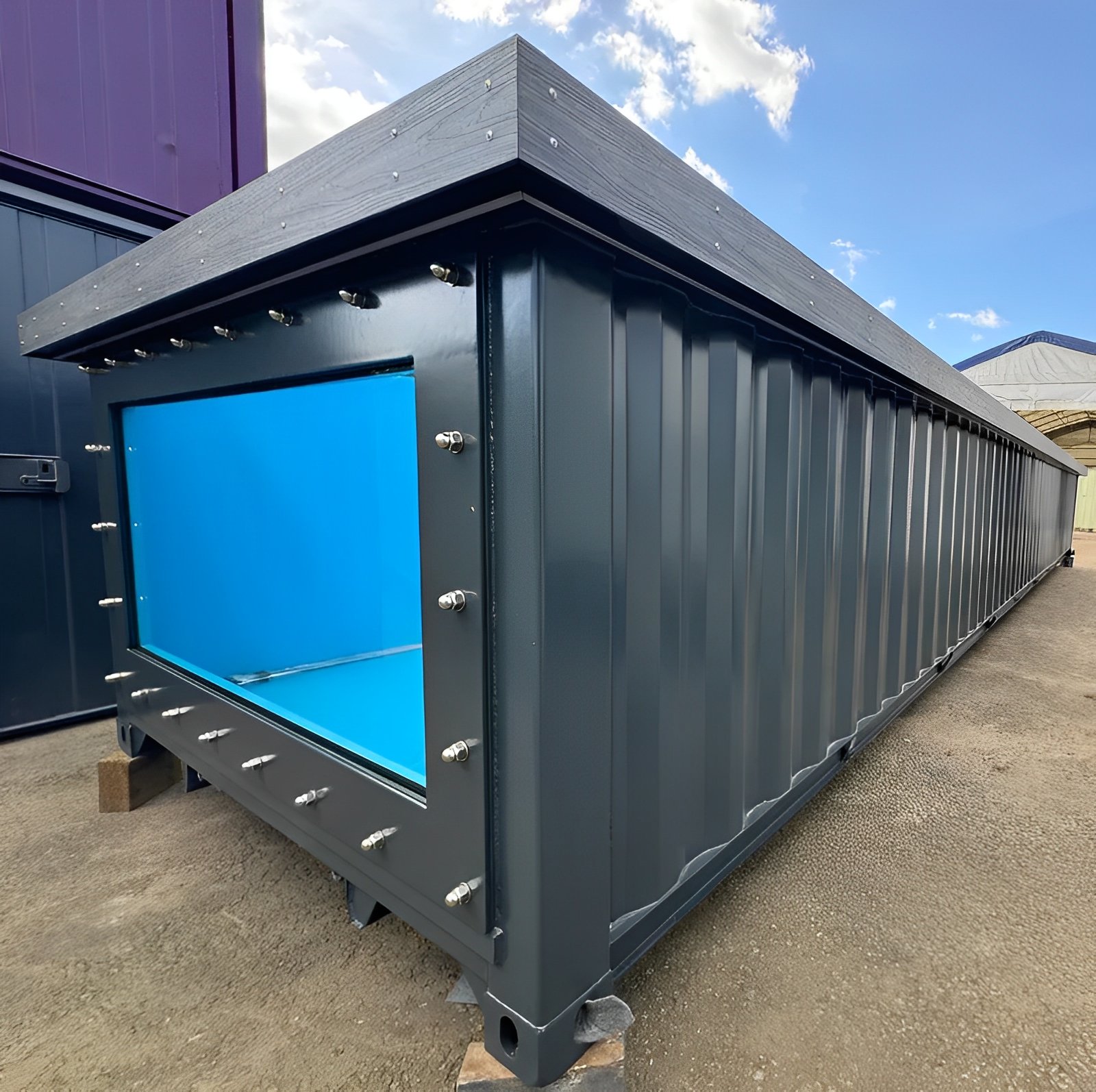 MW Containers 12ft / 40ft 12M / 40ft Portable Container Swimming Pool | Ideal Outdoor Swimming Pool - Image 4