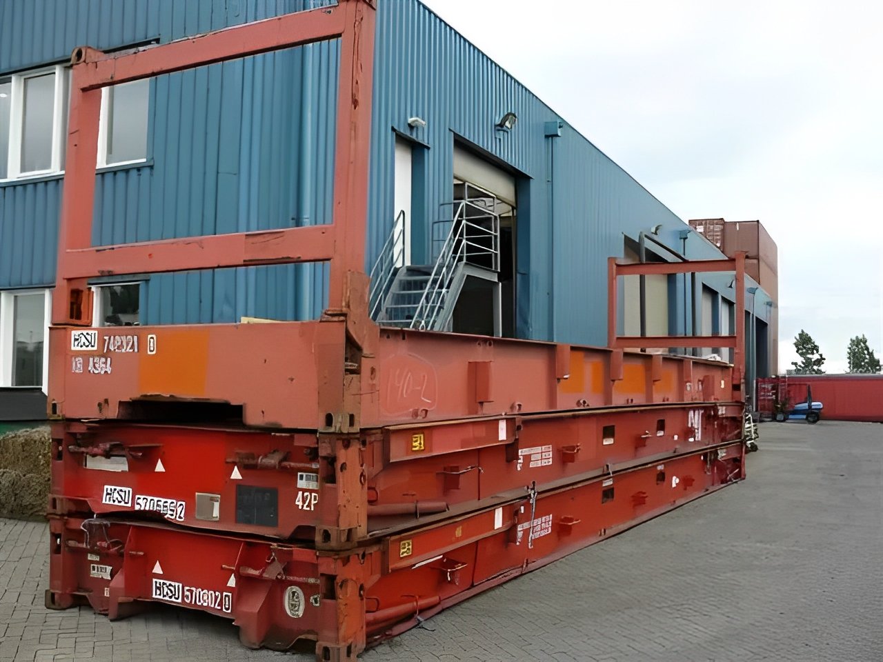 MW Containers 40ft x 8ft Used Flat Rack Shipping Container - Image 4