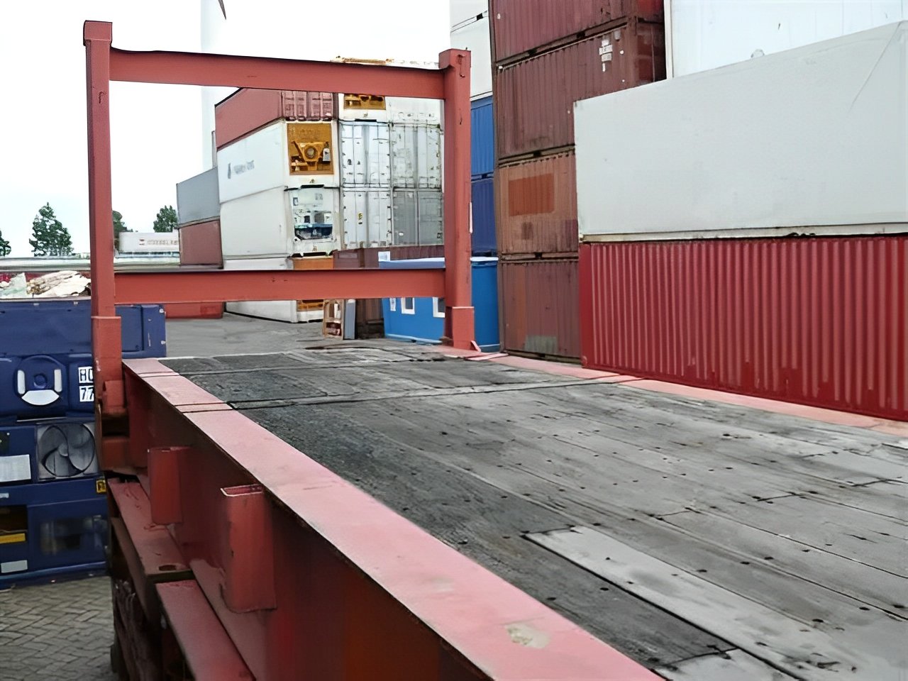MW Containers 40ft x 8ft Used Flat Rack Shipping Container - Image 3