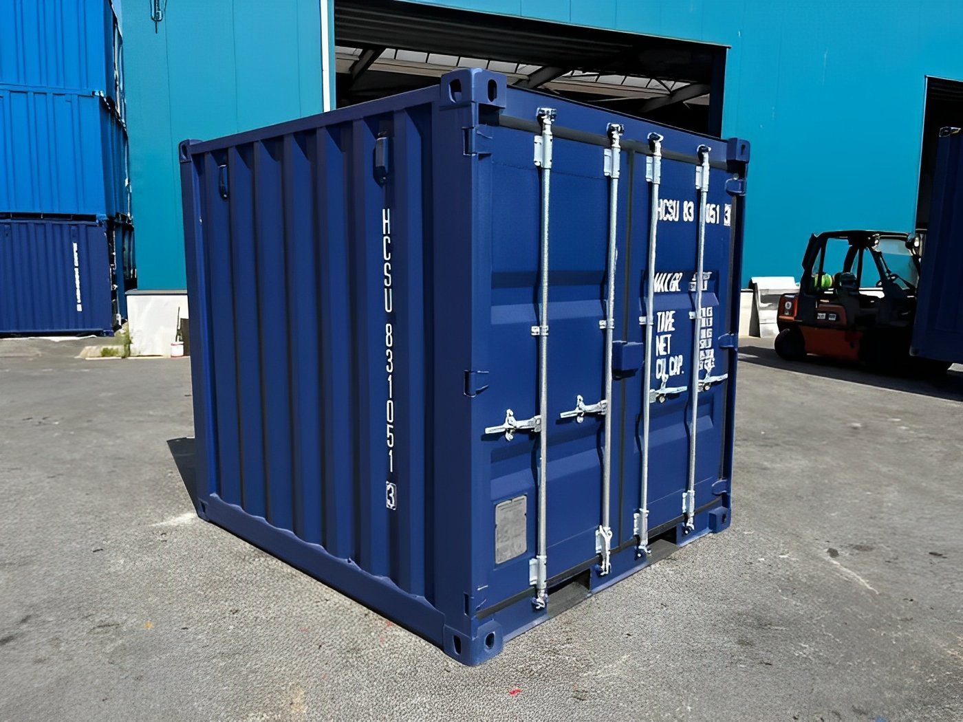 MW Containers 8ft Shipping Container | One Trip | Blue