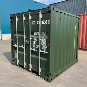 MW Containers 8ft One Trip Shipping Container | Green
