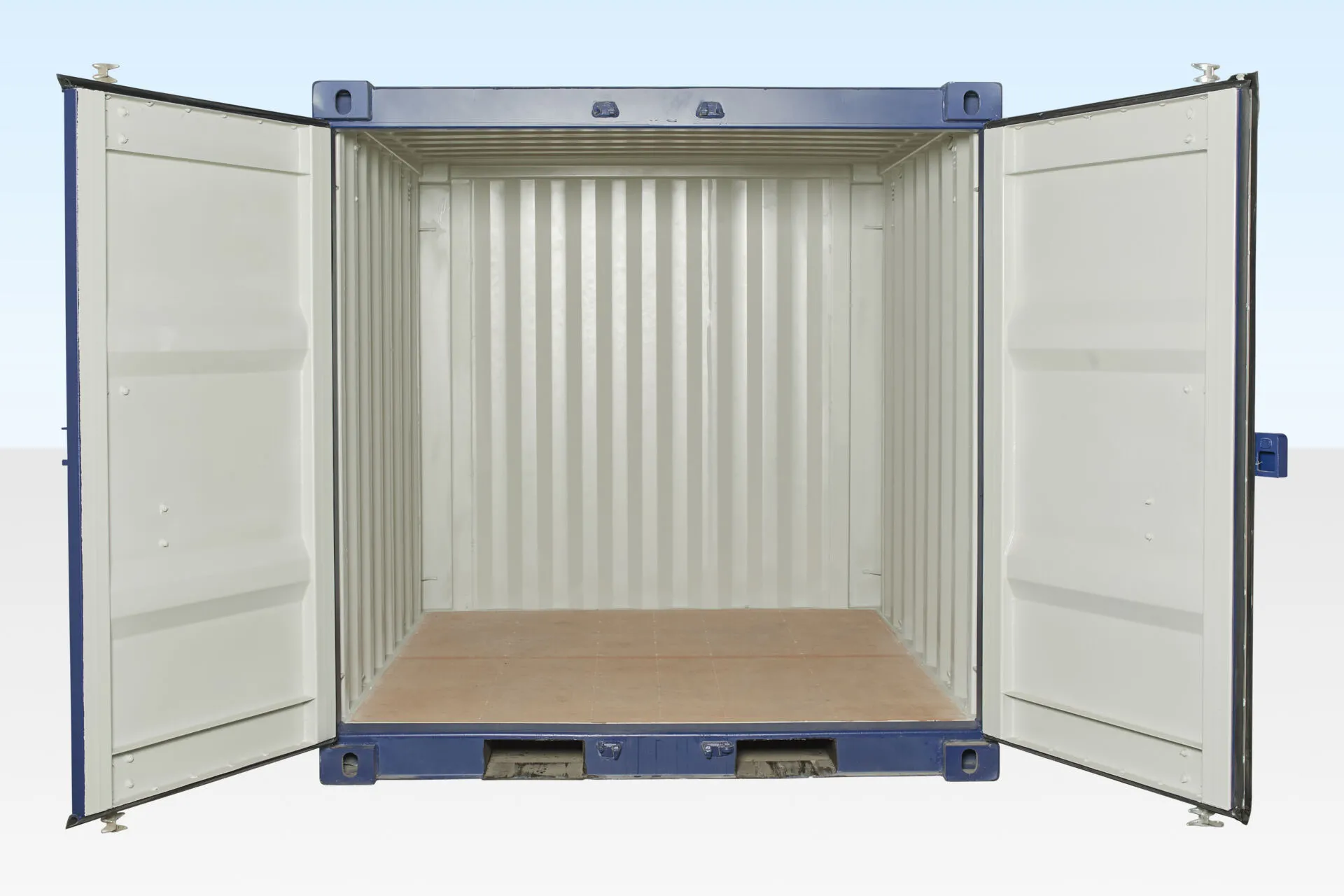 MW Containers 8ft Shipping Container | One Trip | Blue - Image 4