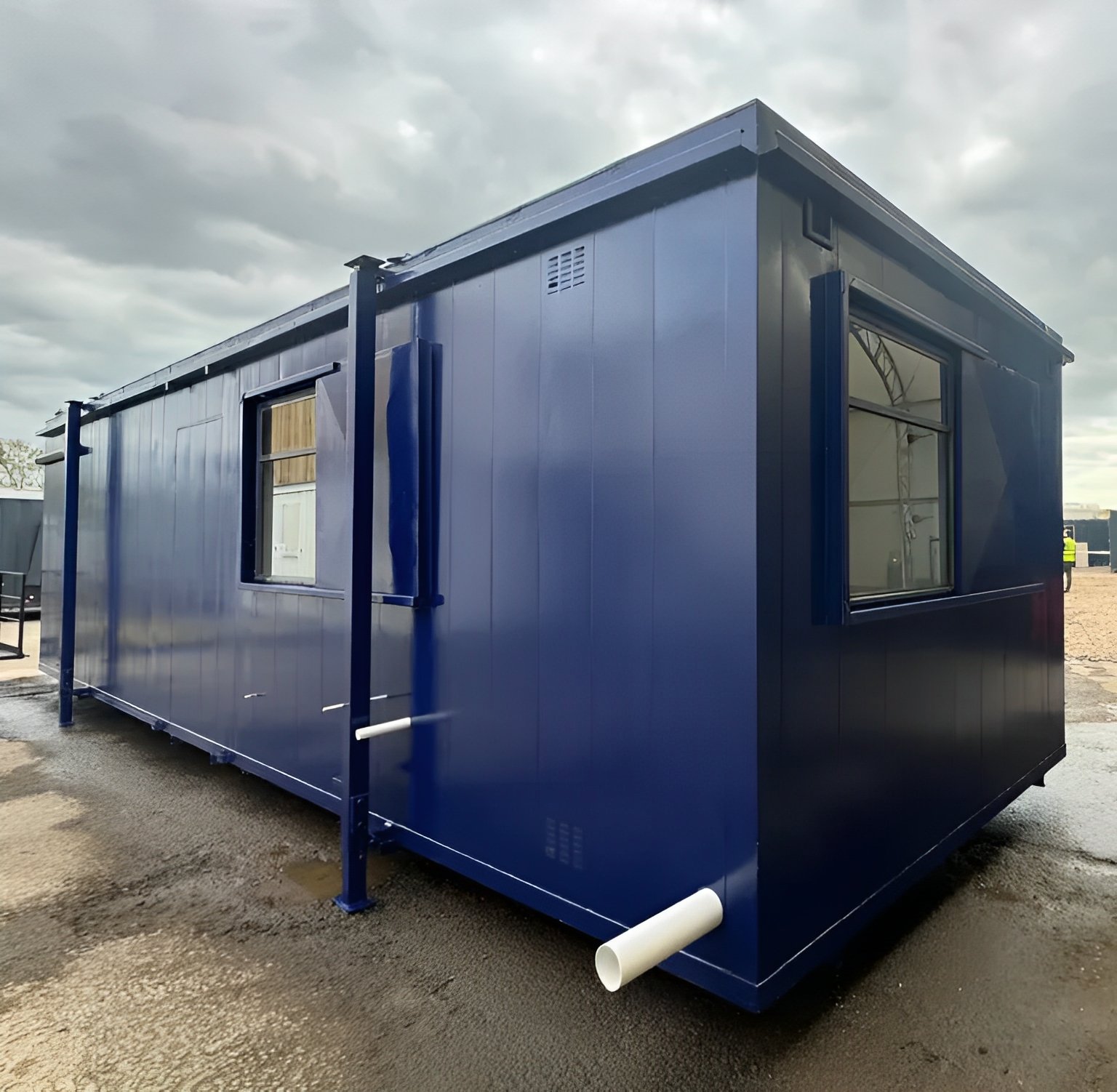 MW Containers 32ft x 10ft Custom Cabin Office | Canteen | 1+1 WC Wash Rooms | Anti-Vandal - Image 2