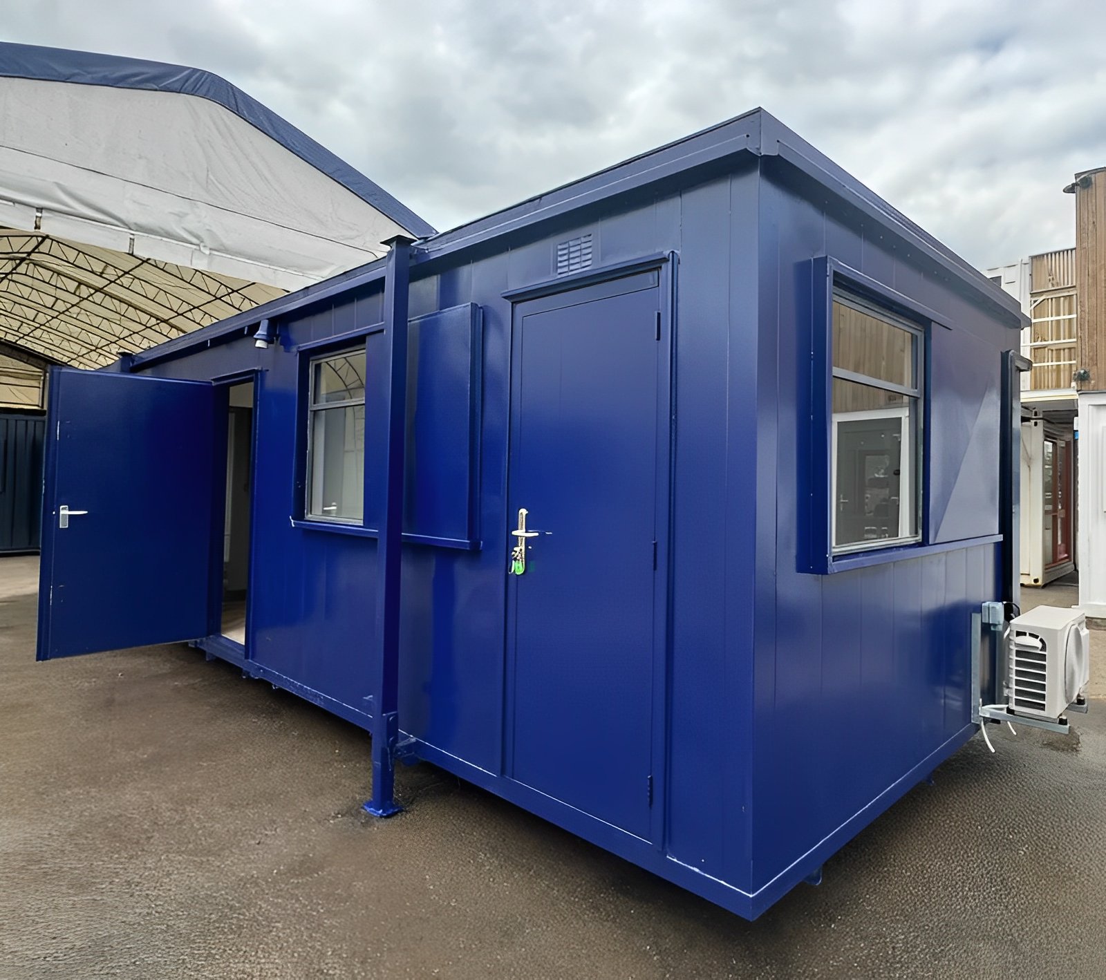 MW Containers 32ft x 10ft Custom Cabin Office | Canteen | 1+1 WC Wash Rooms | Anti-Vandal
