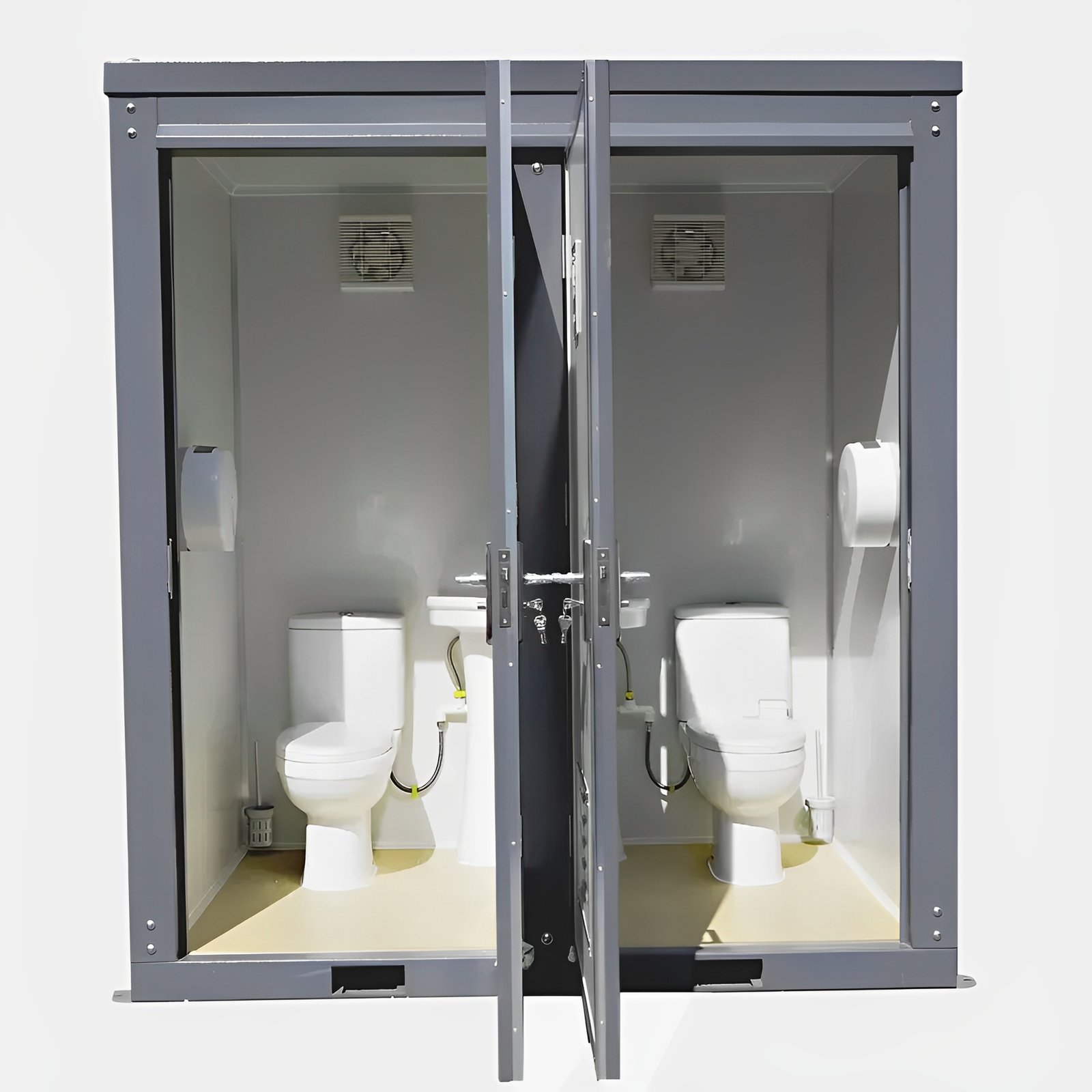 MW Containers Dual Portable Toilet & Bathroom | Mobile Restroom | Sink 110V - Image 2