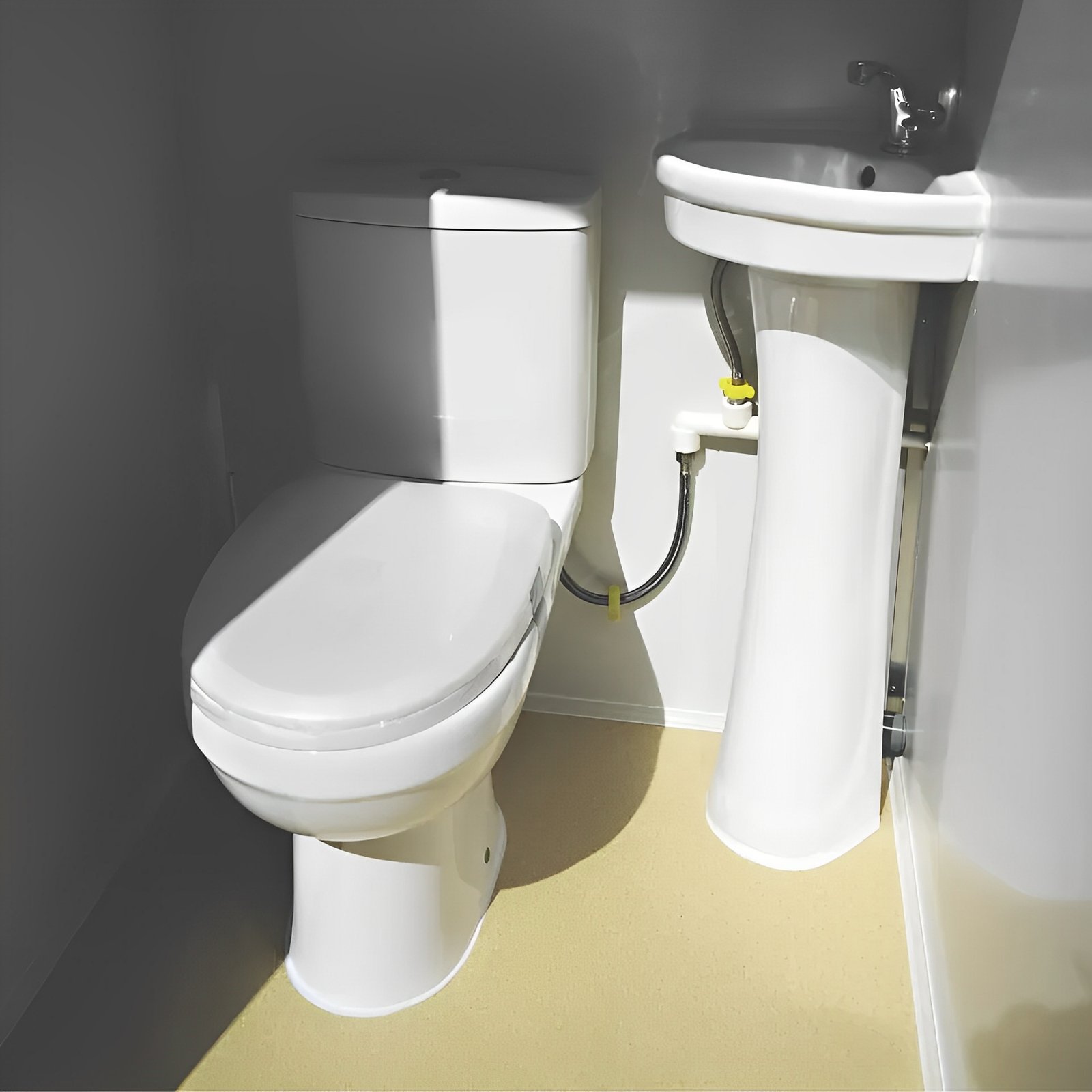 MW Containers Dual Portable Toilet & Bathroom | Mobile Restroom | Sink 110V - Image 4