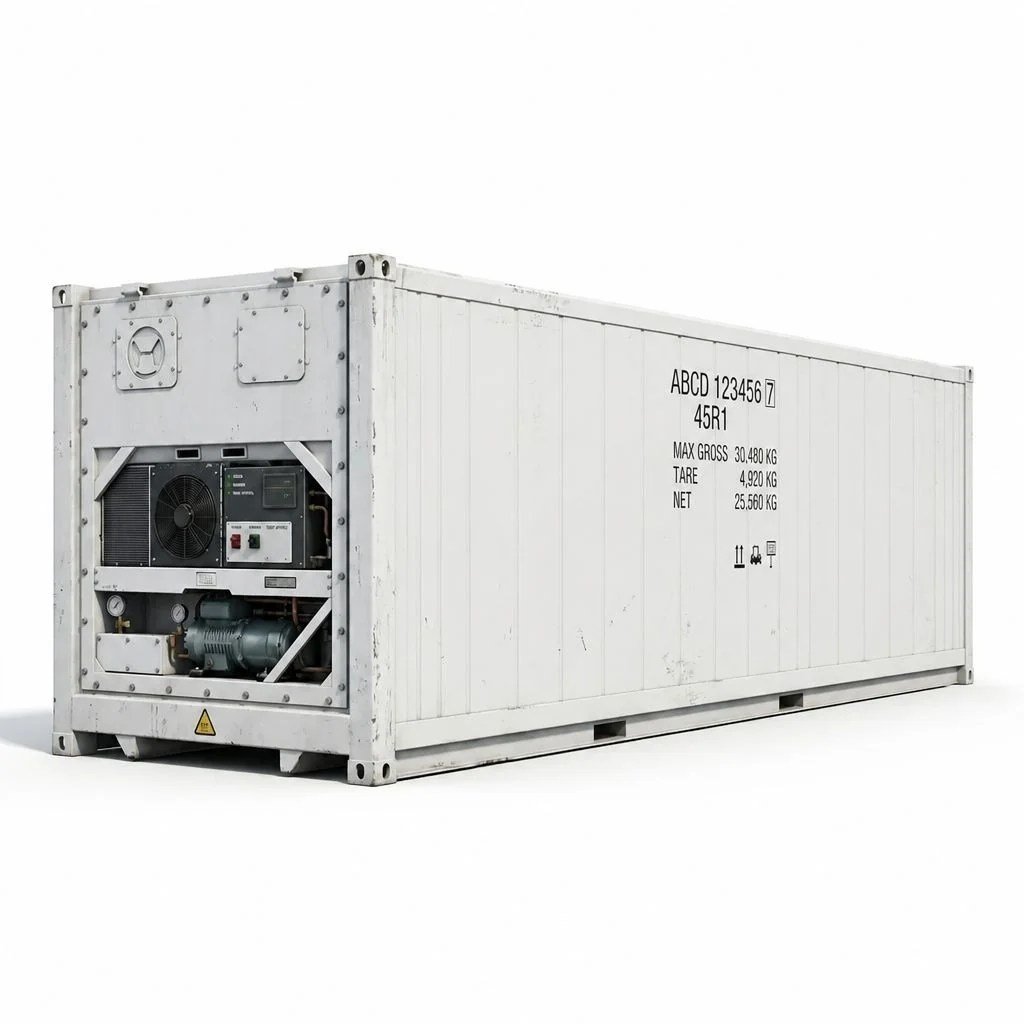 40ft Blast Freezer Container – Commercial Grade – White