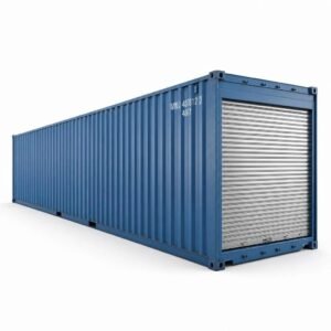 40ft Storage Container with Roll-Up Door – Modified – Blue