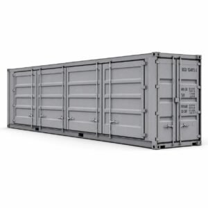 40ft High Cube Multi-Door Container – One-Trip – Gray