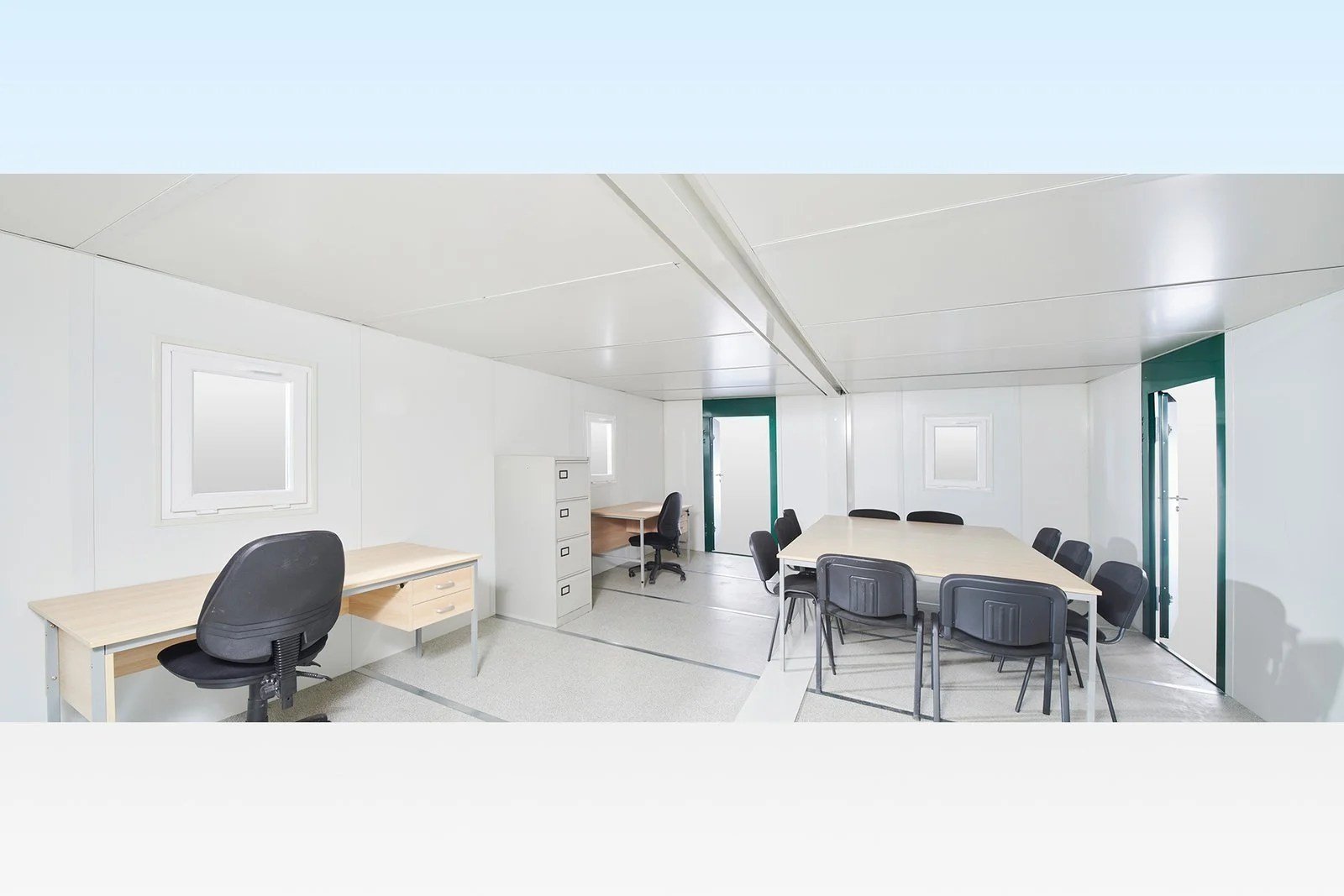 6.5M X 4.6M Side Linked Flat Pack Container Office - Image 2