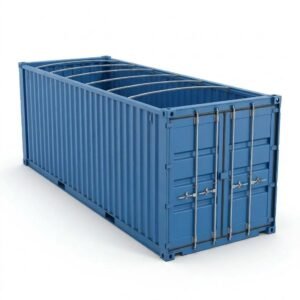 20ft Open Top Container – One-Trip – Blue