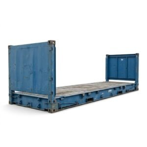 40ft Flat Rack Container – Used – Blue