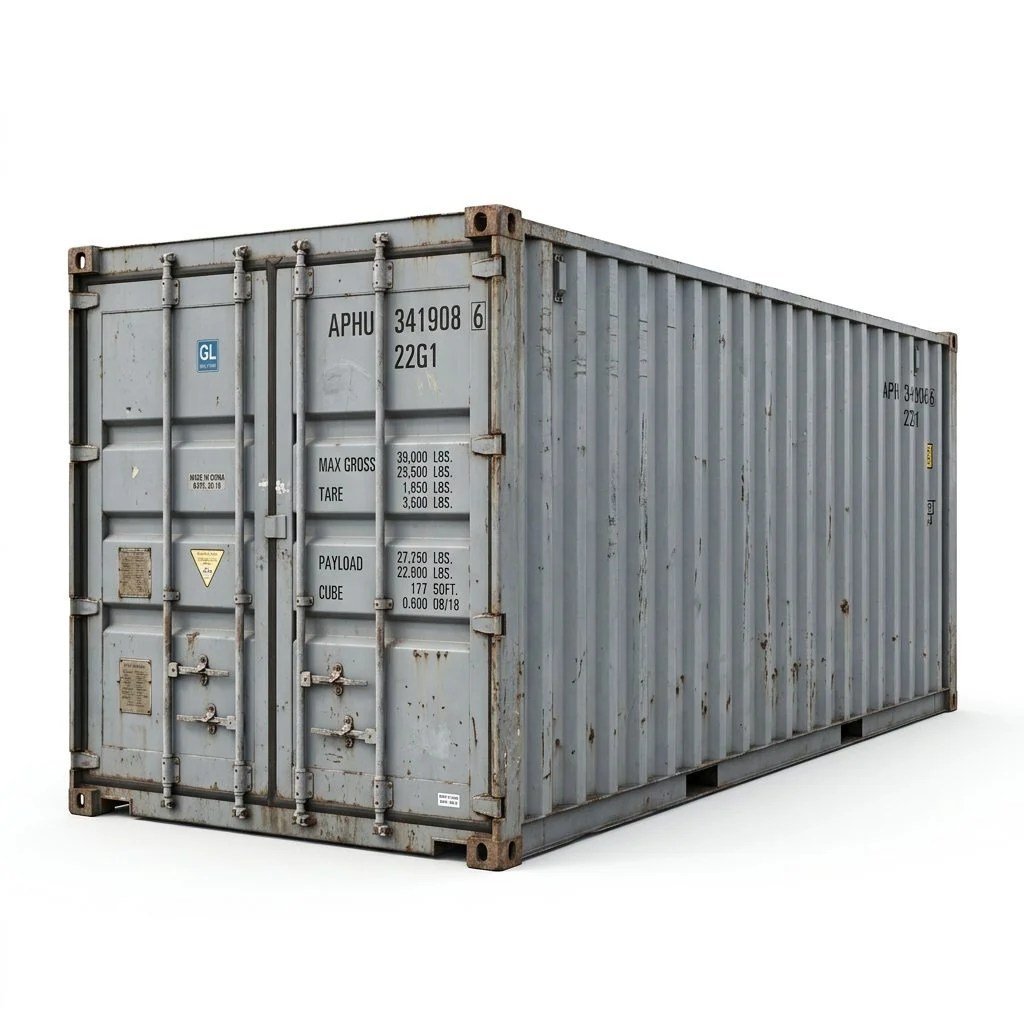 20ft Wind & Watertight Container – Used WWT – Gray