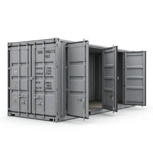 40ft Side Door Multi-Door Container – One-Trip – Gray