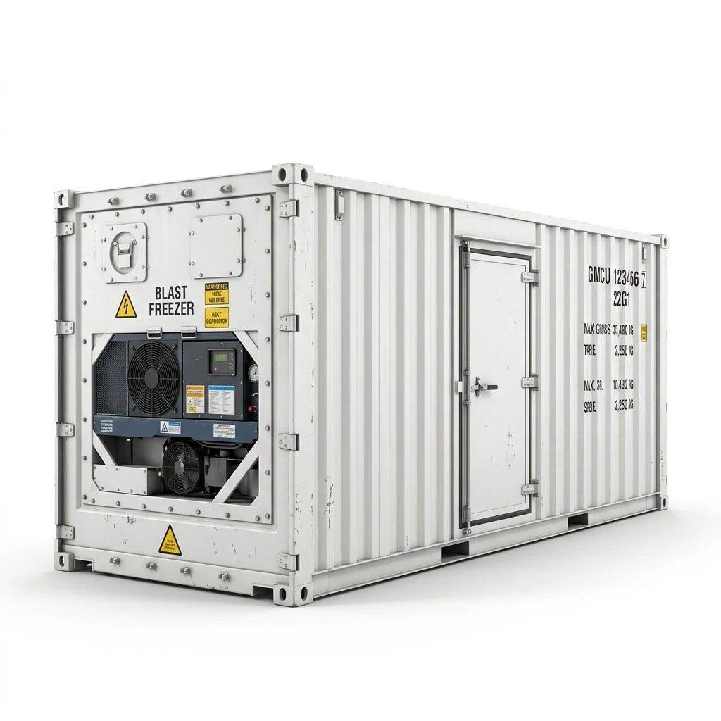 20ft Blast Freezer Container – Commercial Grade – White