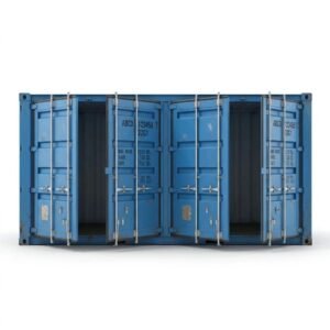 20ft Open Side Container – One-Trip – Blue