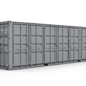 40ft High Cube Open Side Container – One-Trip – Gray