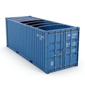 40ft Open Top Container – One-Trip – Blue