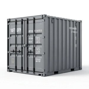 10ft Standard Shipping Container – One-Trip – Gray