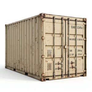 10ft Standard Shipping Container – Used – Beige