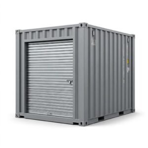 10ft Storage Container with Roll-Up Door – Modified – Gray