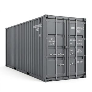 40ft High Cube Standard Container – One-Trip – Gray