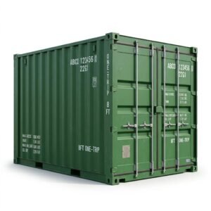 8ft One-Trip Shipping Container – One-Trip – Green